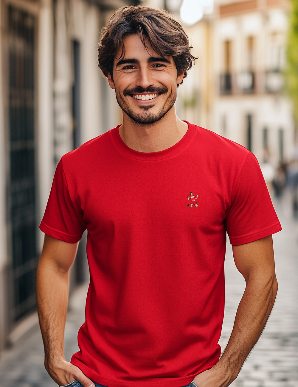 Camiseta Celebración Rojiblanco Almería. L 665