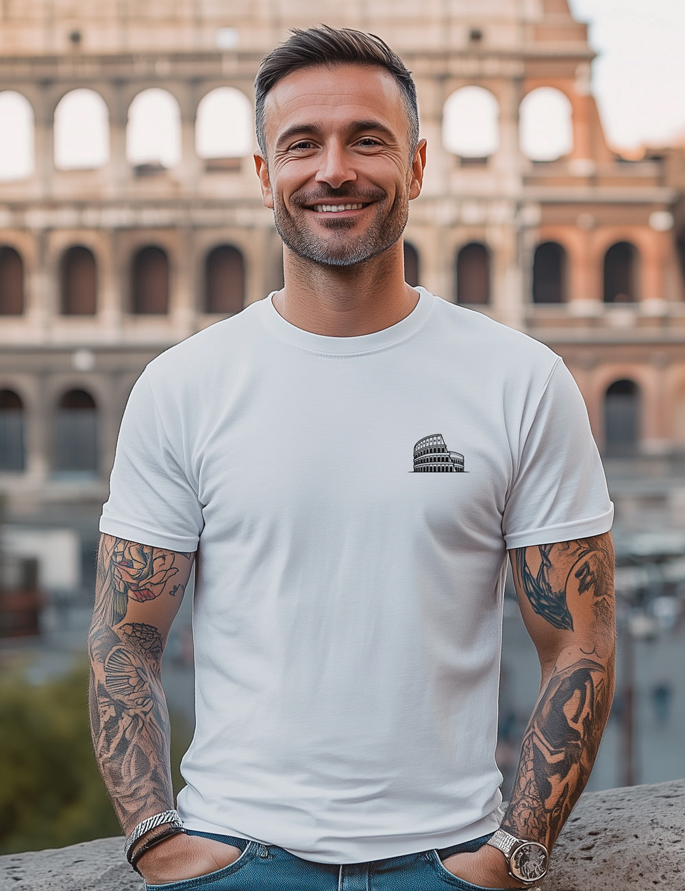Camiseta Roma il colosseo. L 202