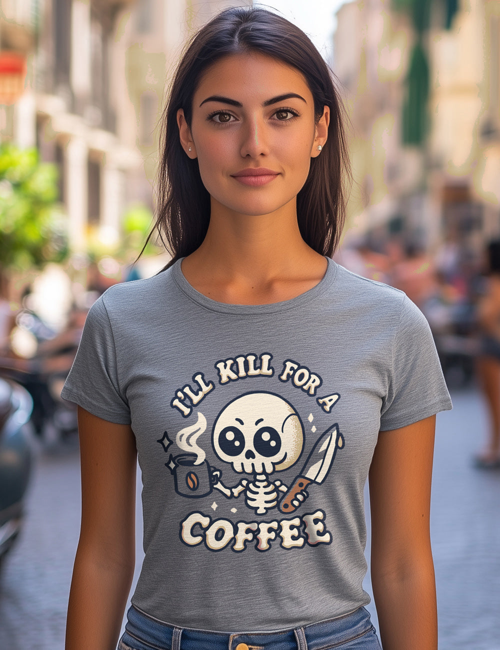 Camiseta Kill for a coffee. L 105