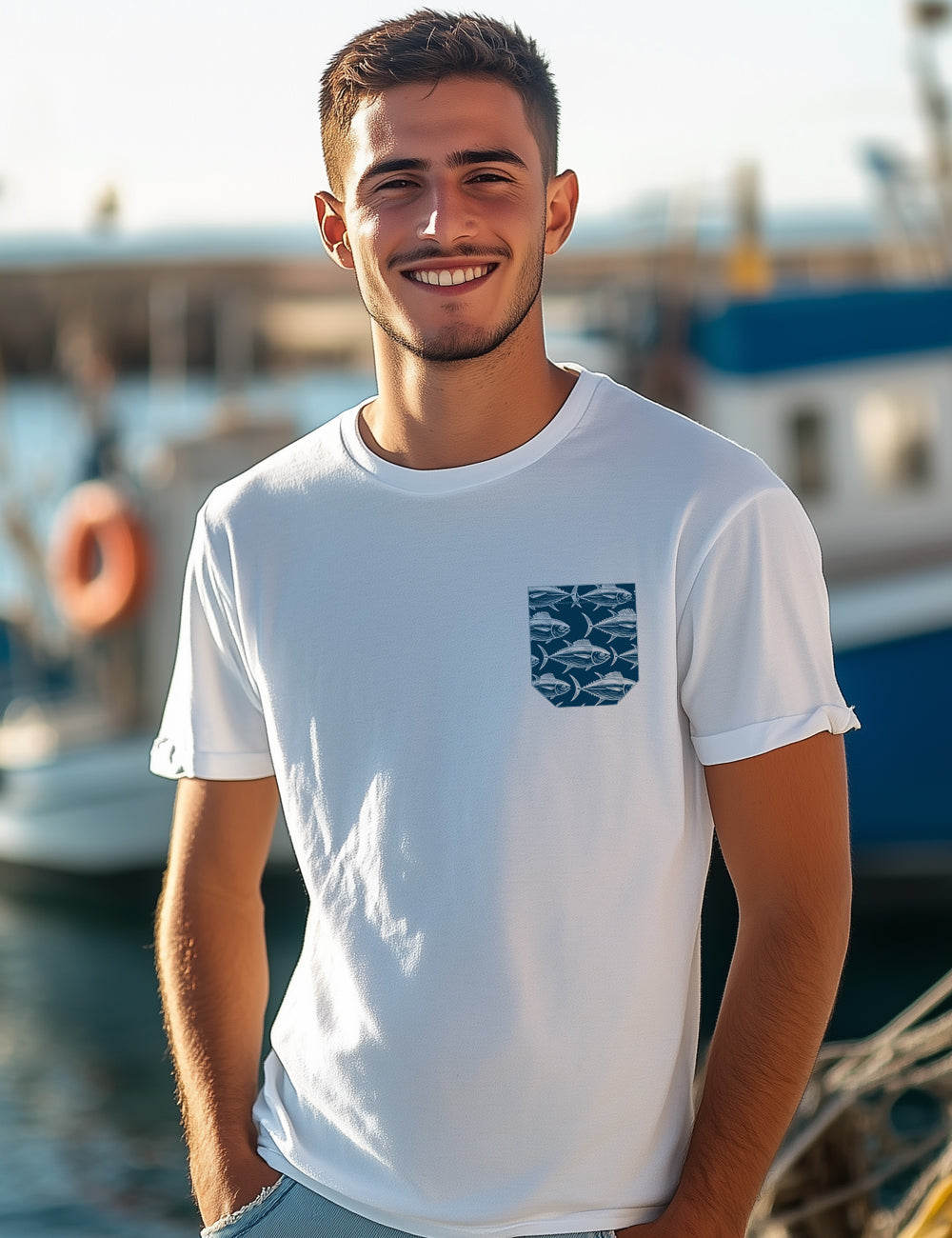 Camiseta Bolsillo de atun. L 261