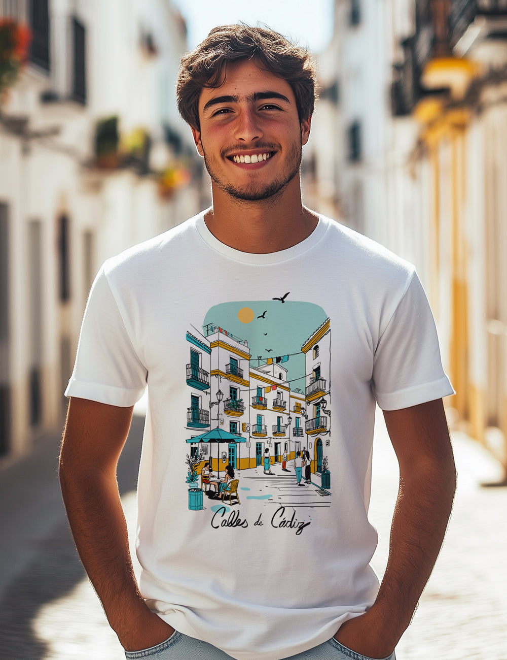 Camiseta Calles de Cádiz. L 245