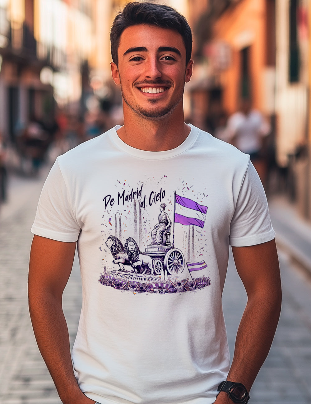 Camiseta de Madrid al cielo. L 282