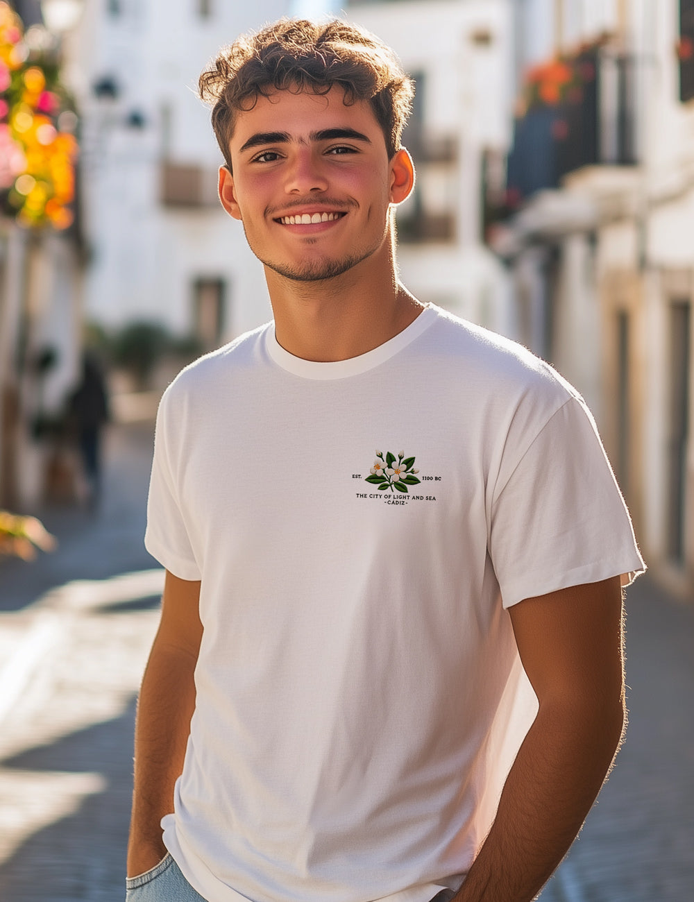 Camiseta Flor de Cádiz. L 244