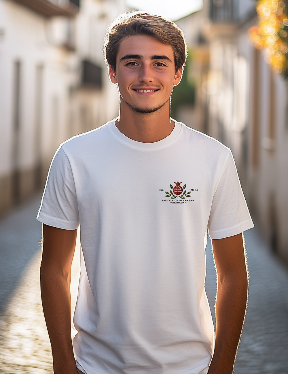 Camiseta Flor de Granada. L 248