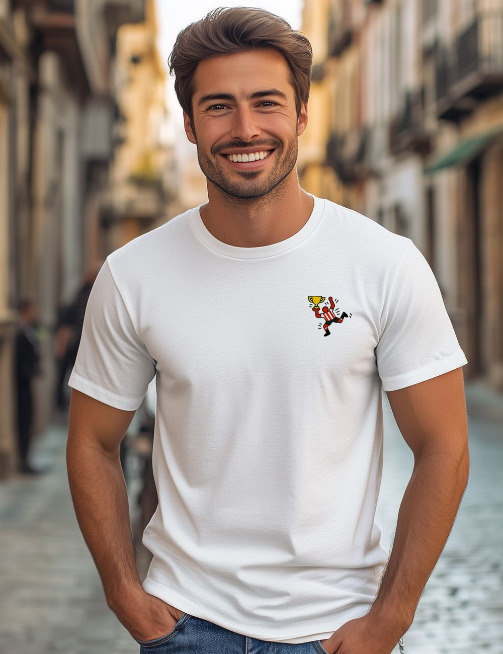 Camiseta Goligoles Rojiblanco Almería. L 664