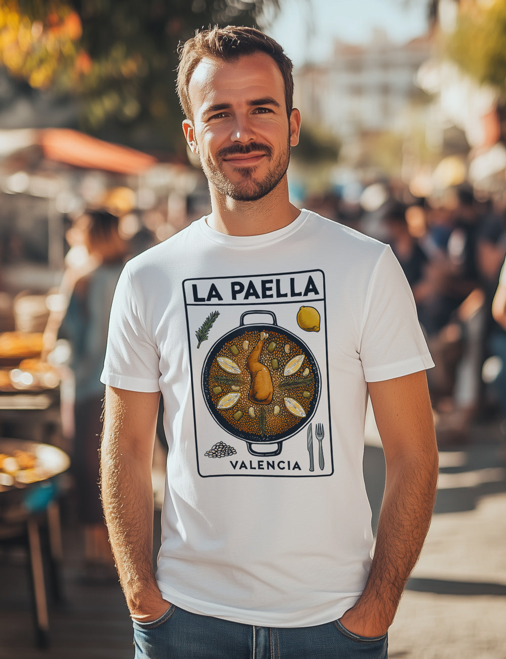 Camiseta Paella Valenciana. L 80