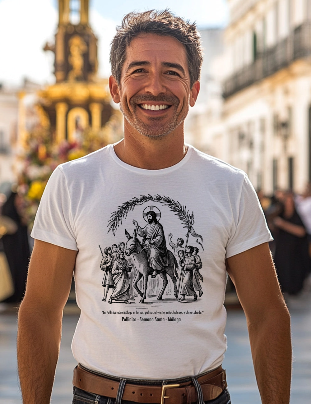 Camiseta Pollinica. Málaga. L 353