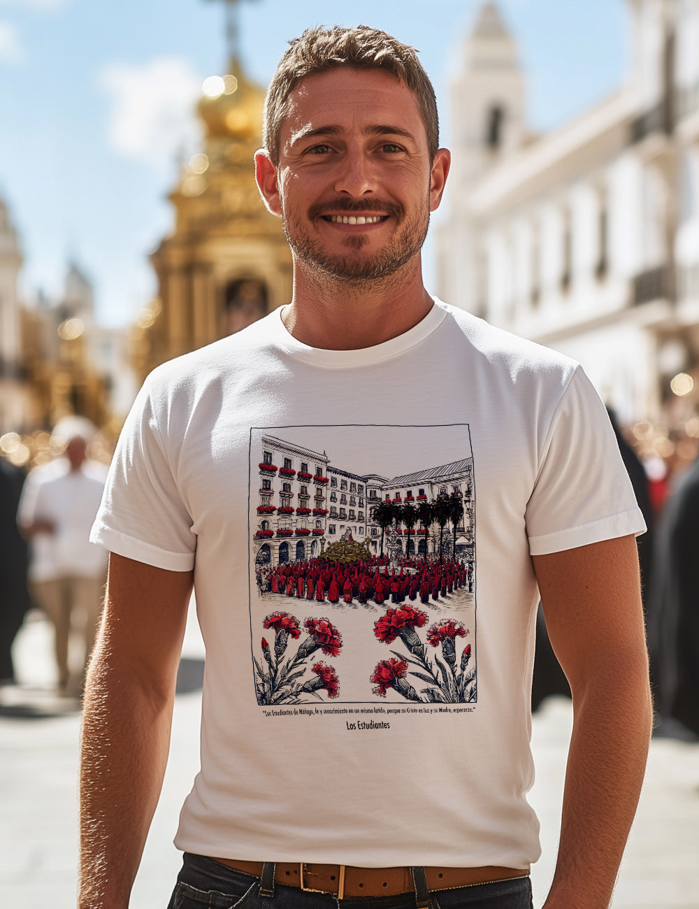 Camiseta Los Estudiantes. Málaga. L 372