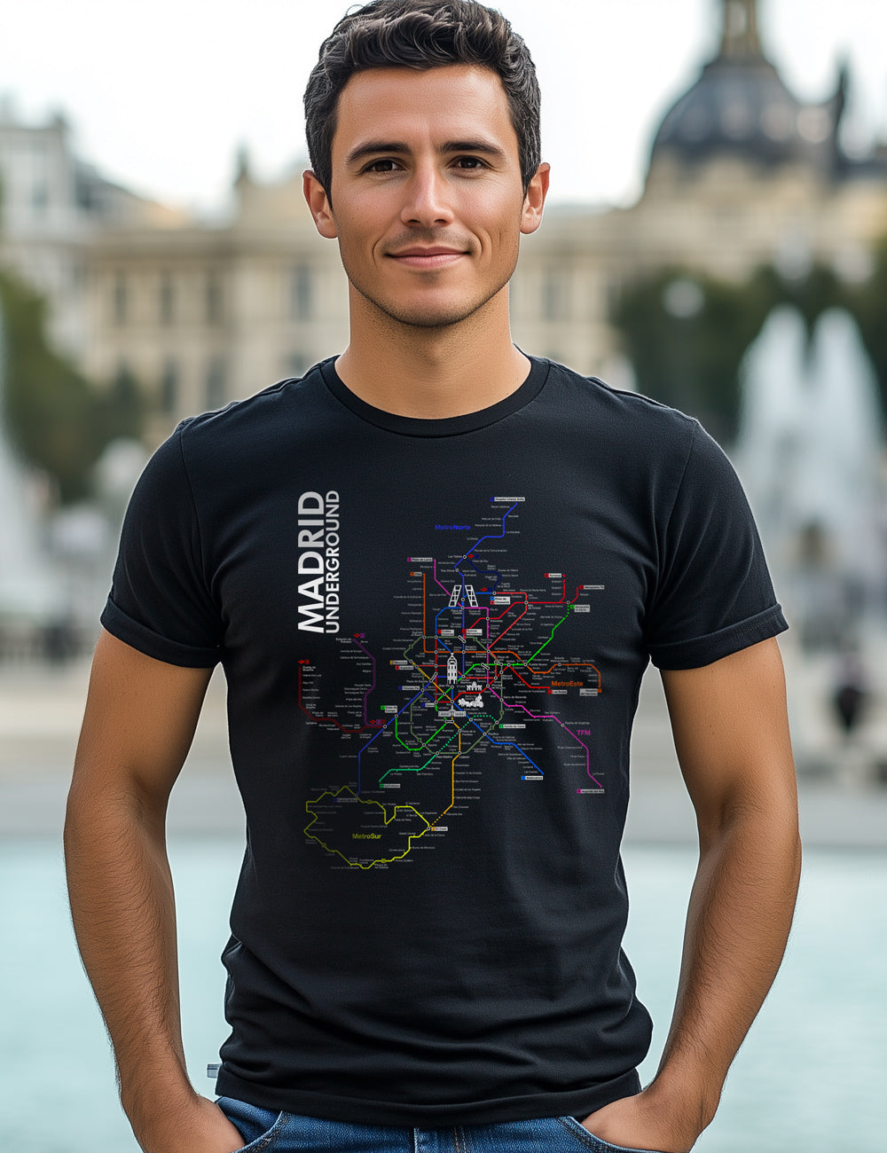 Camiseta Madrid Underground. L 172