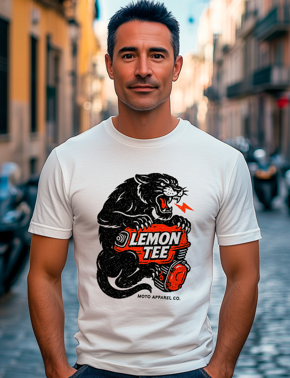 Camiseta Moto Apparel Co. L 462