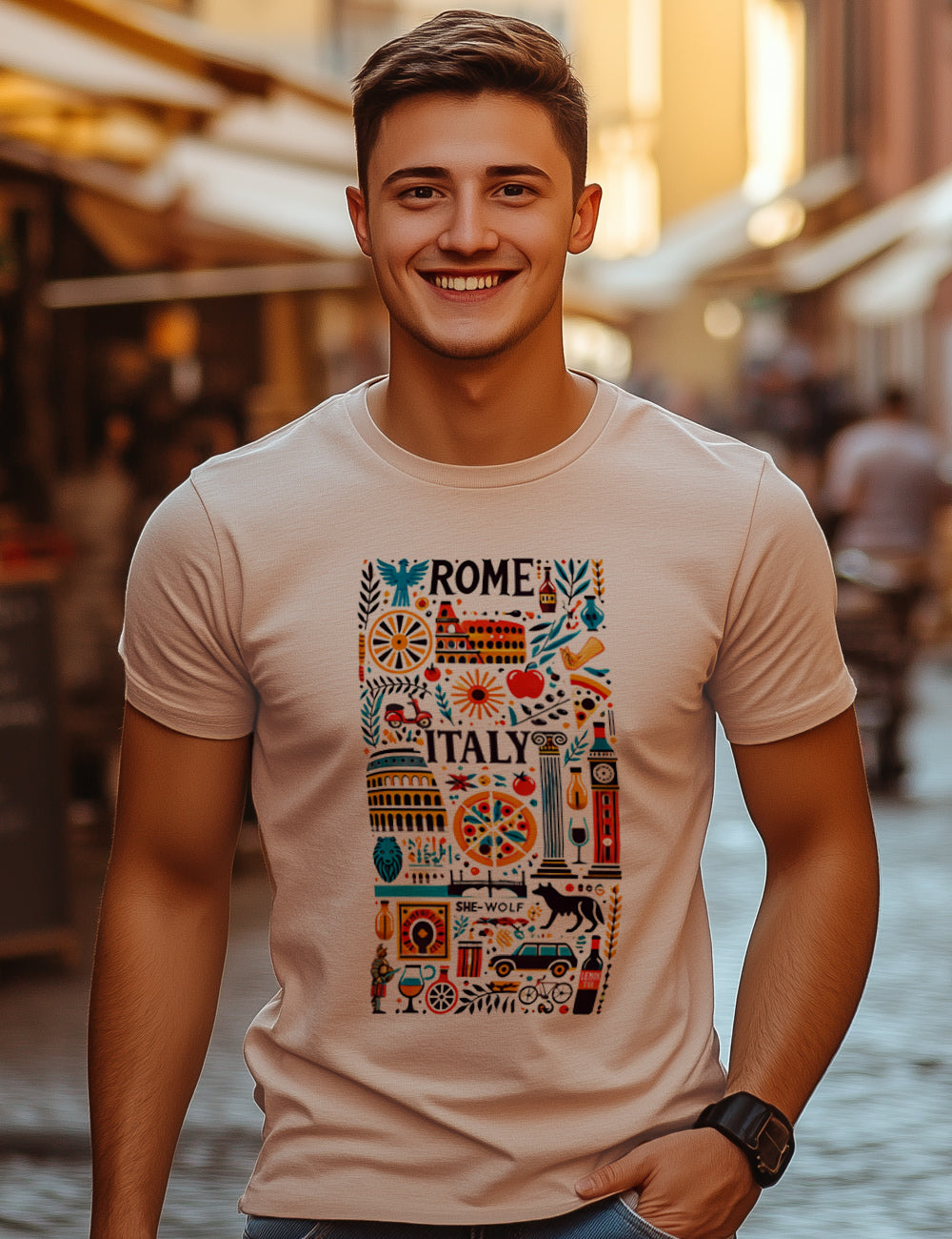Camiseta Roma Icons. L 219