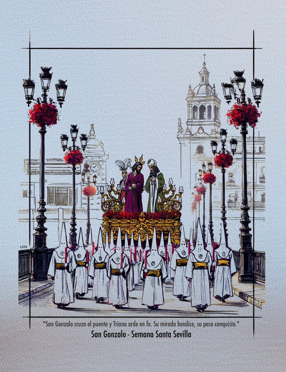 Camiseta San Gonzalo. Sevilla. L 375