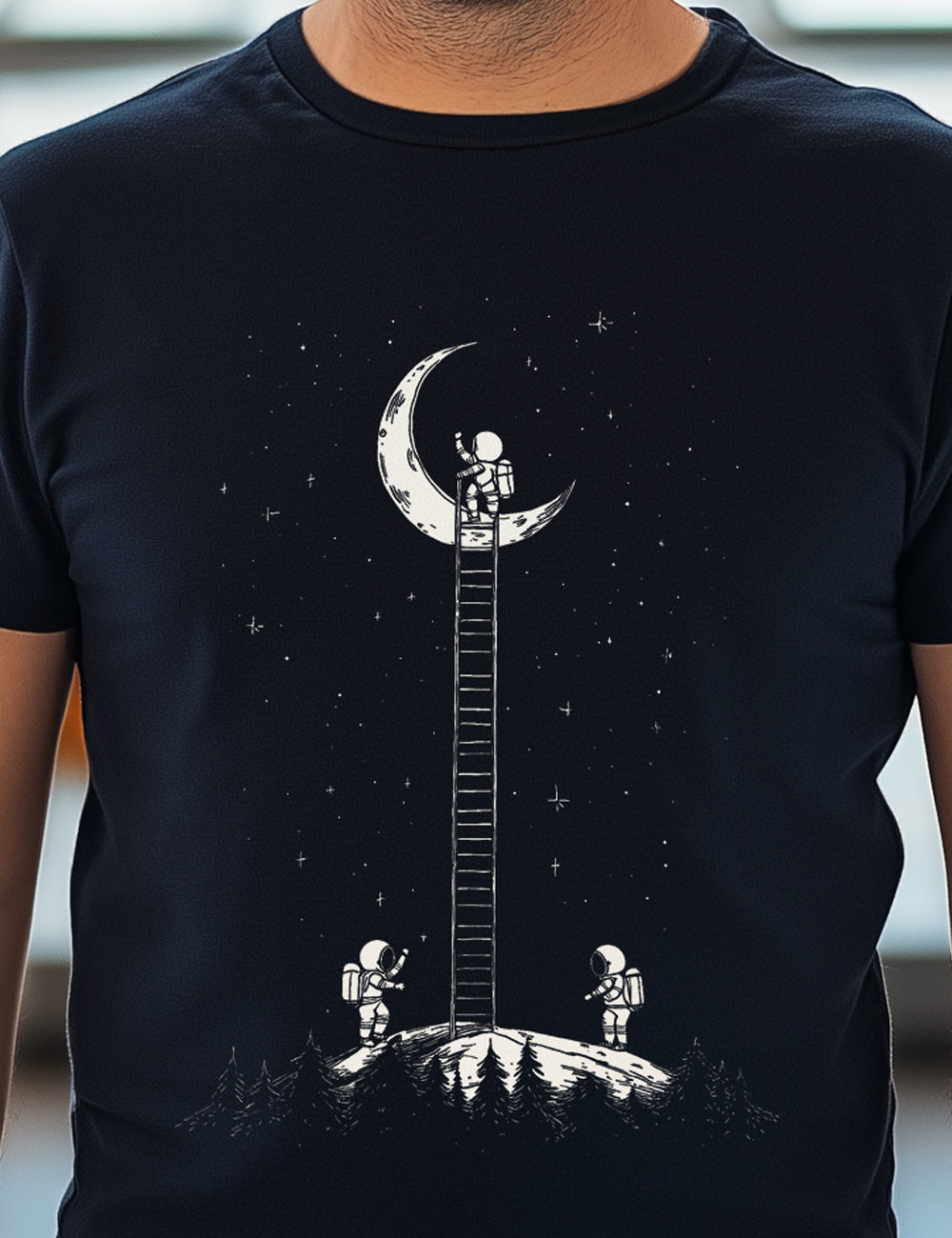Camiseta Stairway to the Moon. L 111