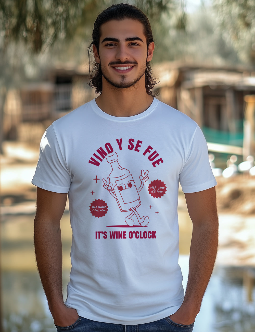 Camiseta Vino y se fue. L 115