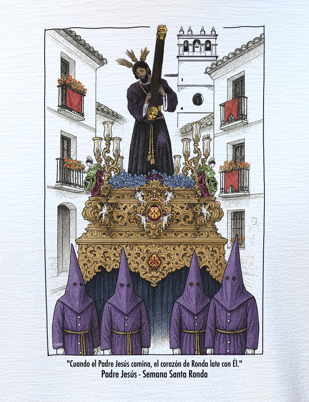 Camiseta Padre Jesus. Ronda. L 459