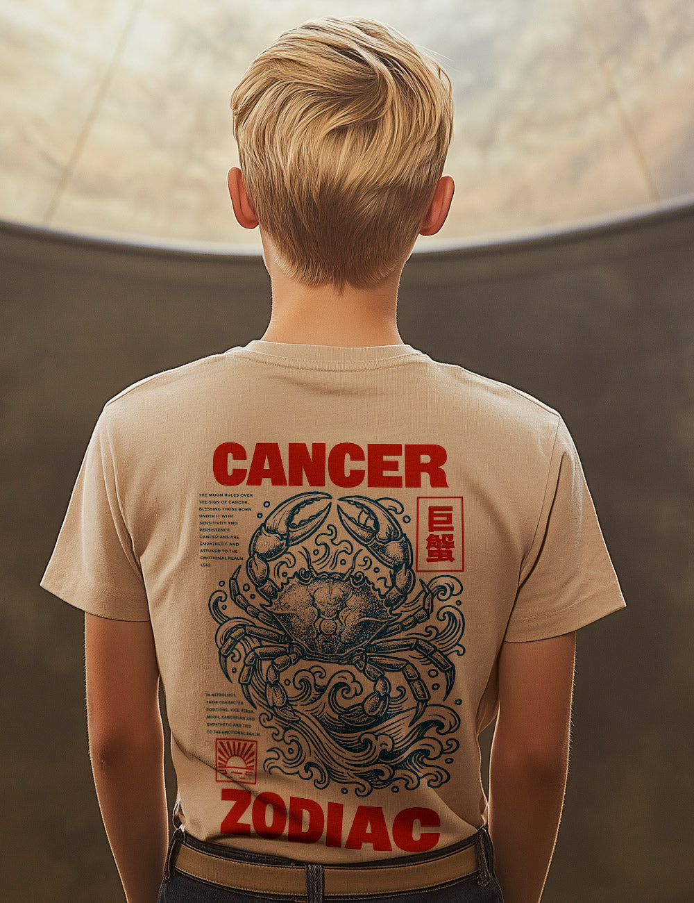 Camiseta Cancer Zodiac. L 562 Kids