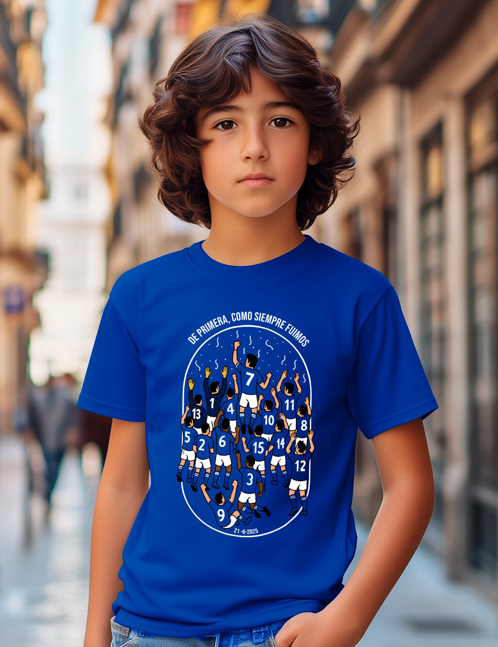 Camiseta de Primera Oviedo. L 635 Kids