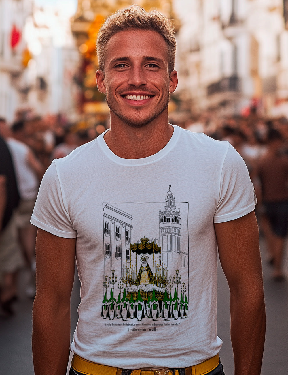 Camiseta La Macarena. Semana Santa de Sevilla. L 352