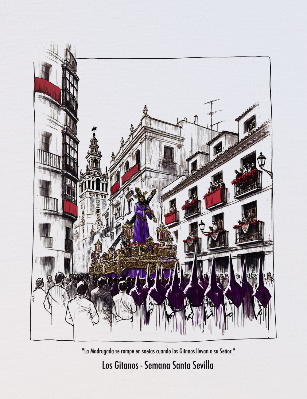Camiseta Los Gitanos. Sevilla. L 373