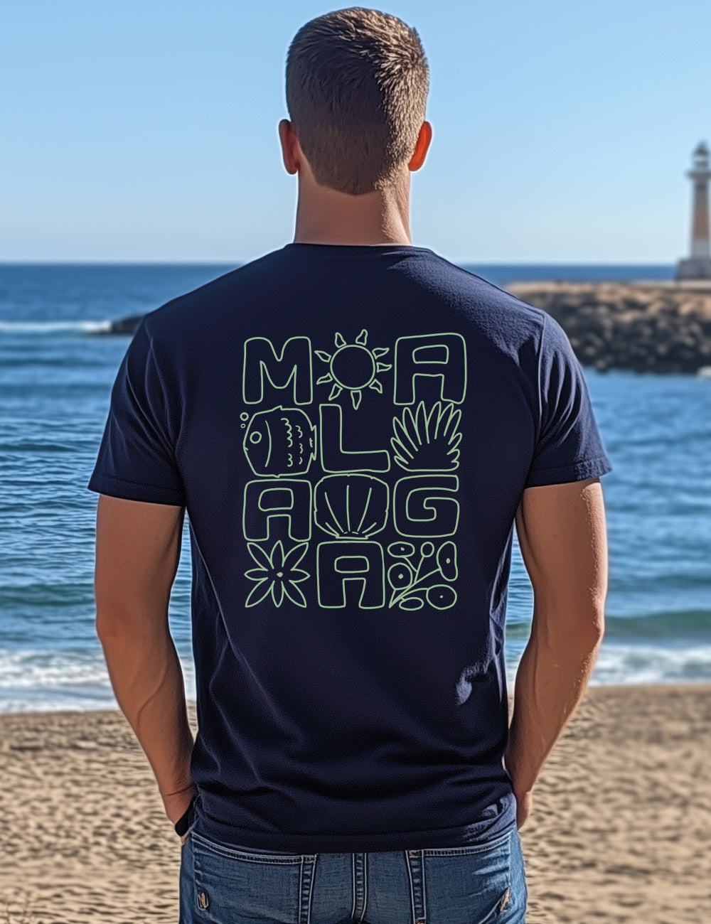 Camiseta Málaga Vibes. L 46