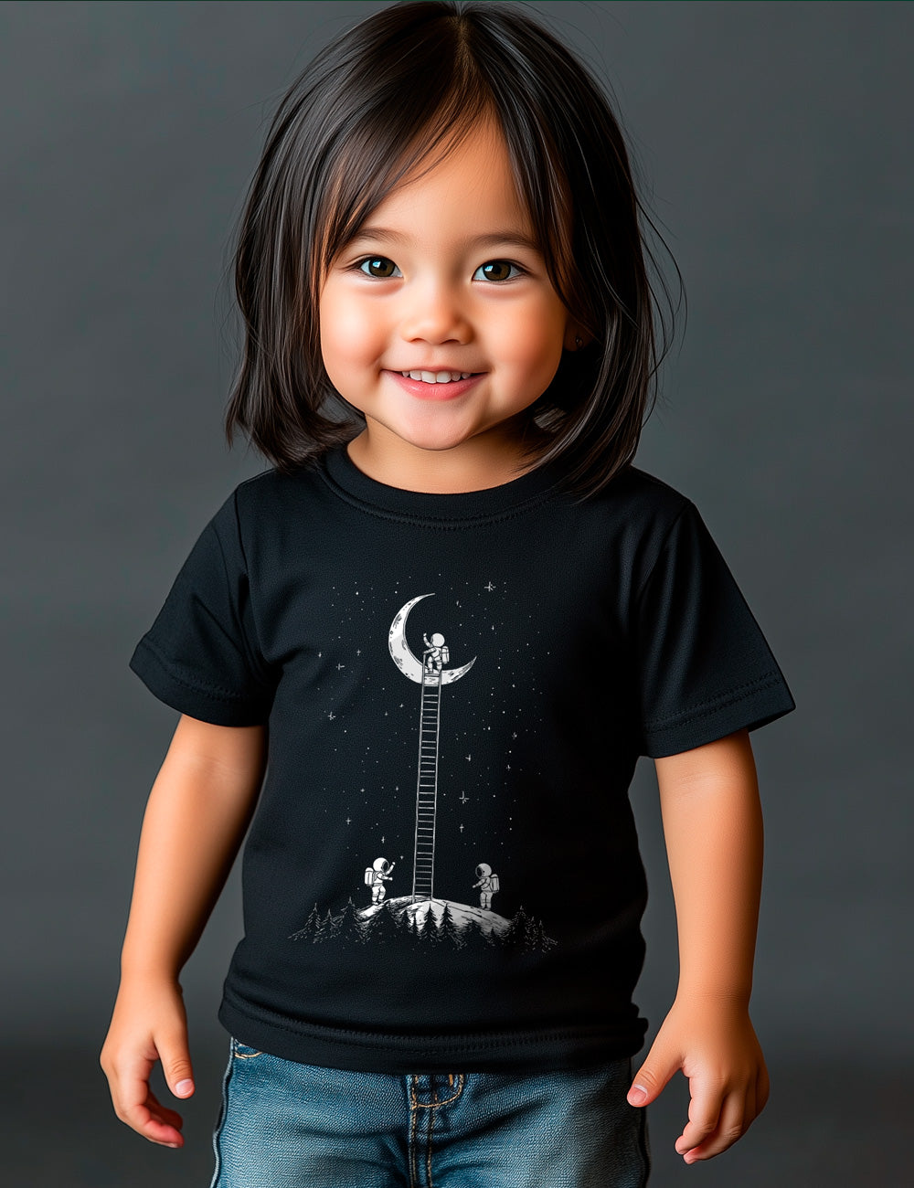 Camiseta baby manga corta. Stairway to the Moon. L 345