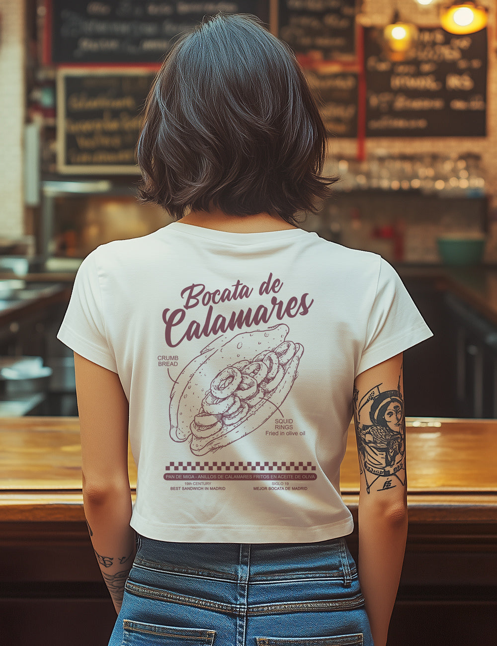 Camiseta Bocadillo calamares. L 155