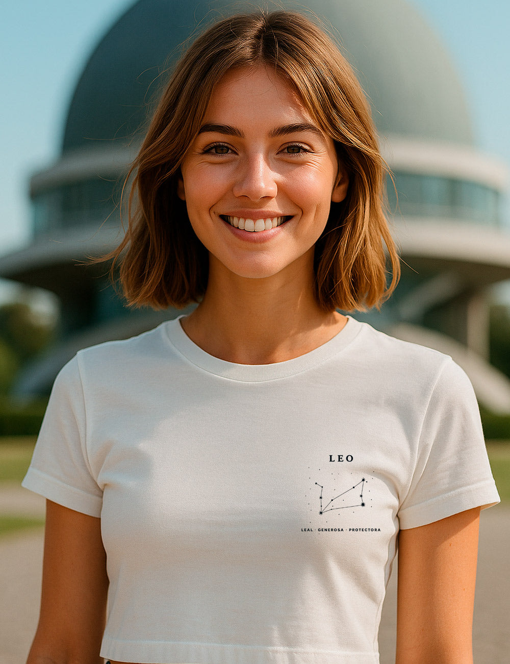 Camiseta Crop Leo Clasic. L 552