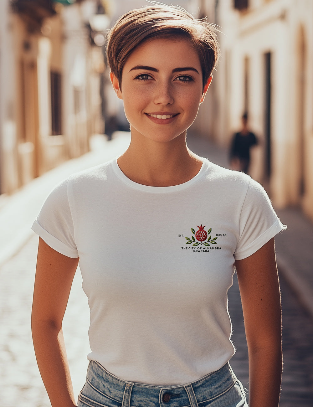 Camiseta Flor de Granada. L 248