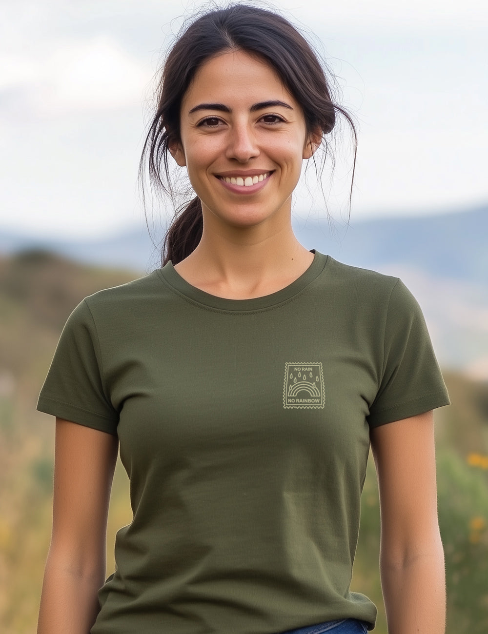 Camiseta No rain, no raimbow. L 119