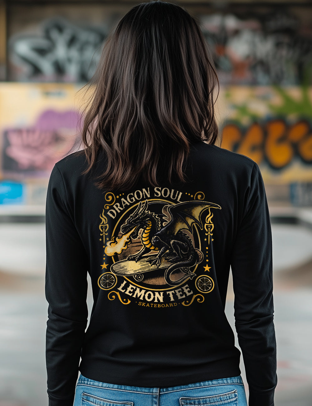 Camiseta manga larga Dragon soul. L 185