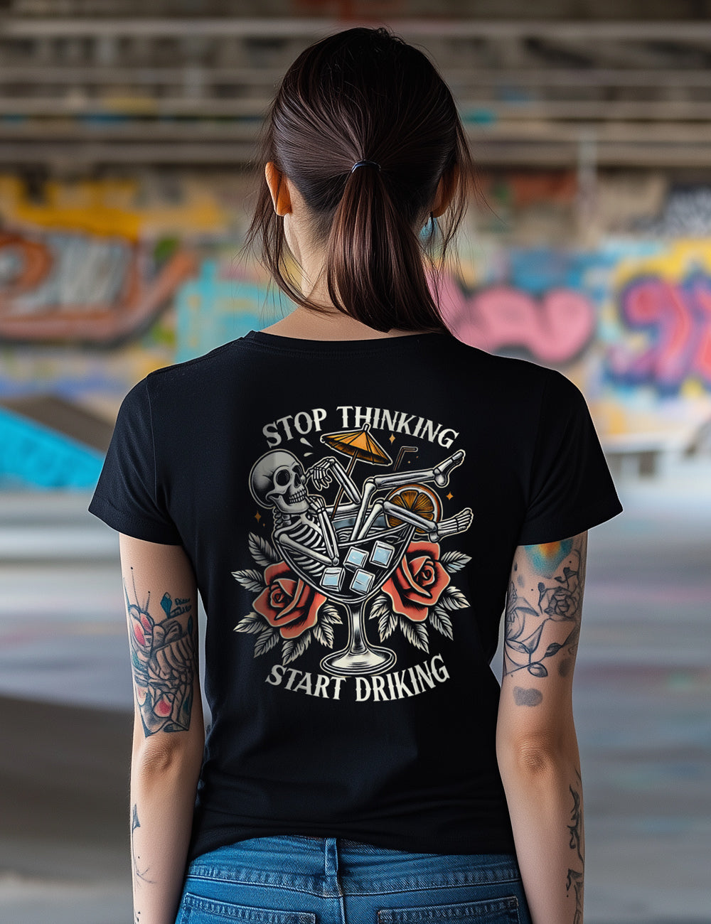 Camiseta Stop Thinking. L 187