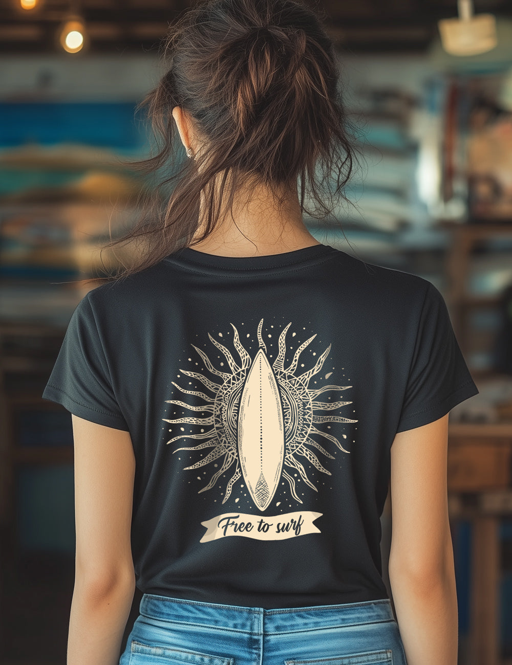 Camiseta Free to surf. L 165