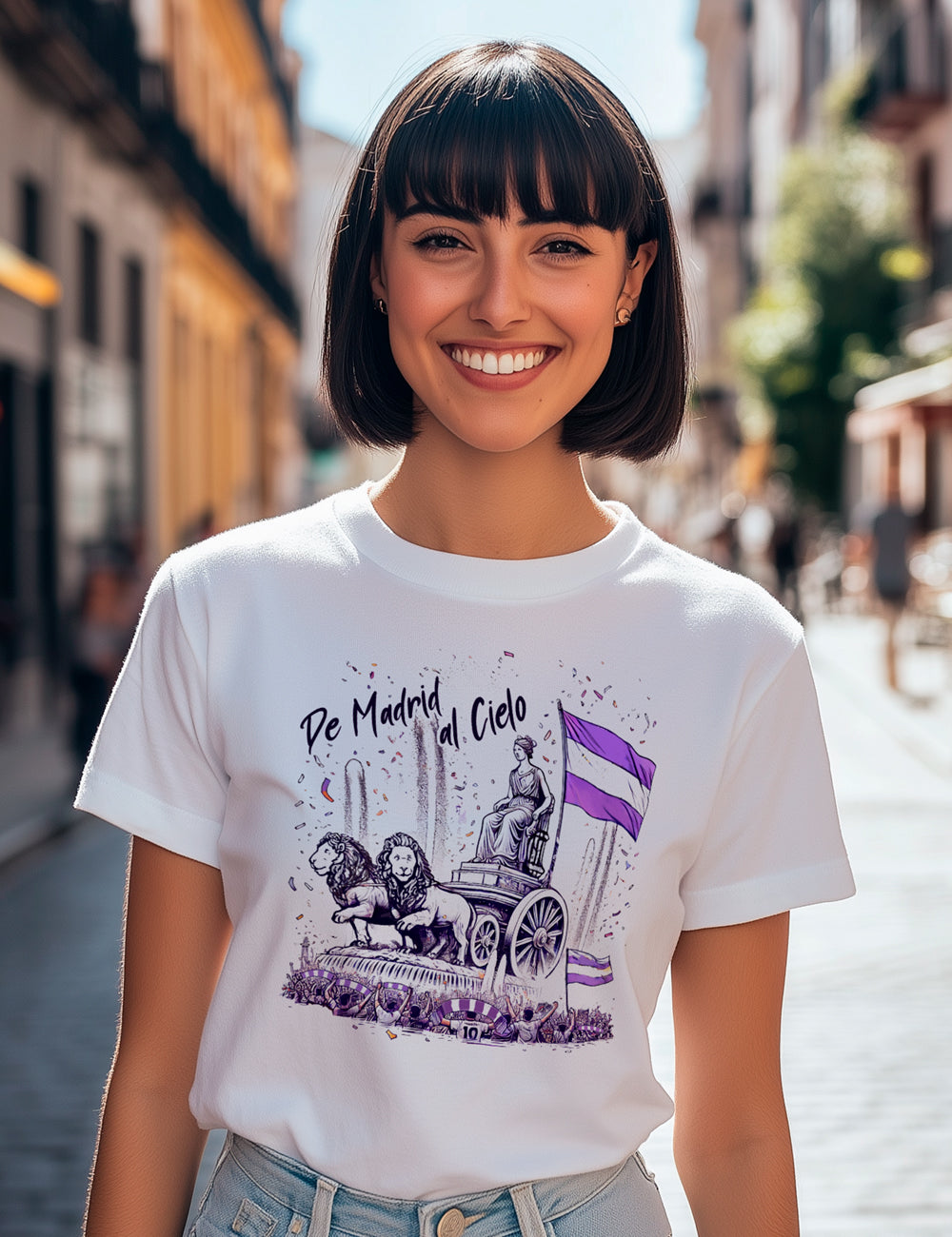 Camiseta de Madrid al cielo. L 282