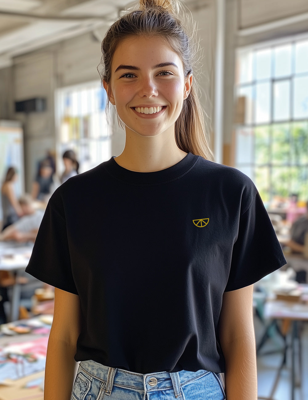 Camiseta Lemon Basic Negro. L 59