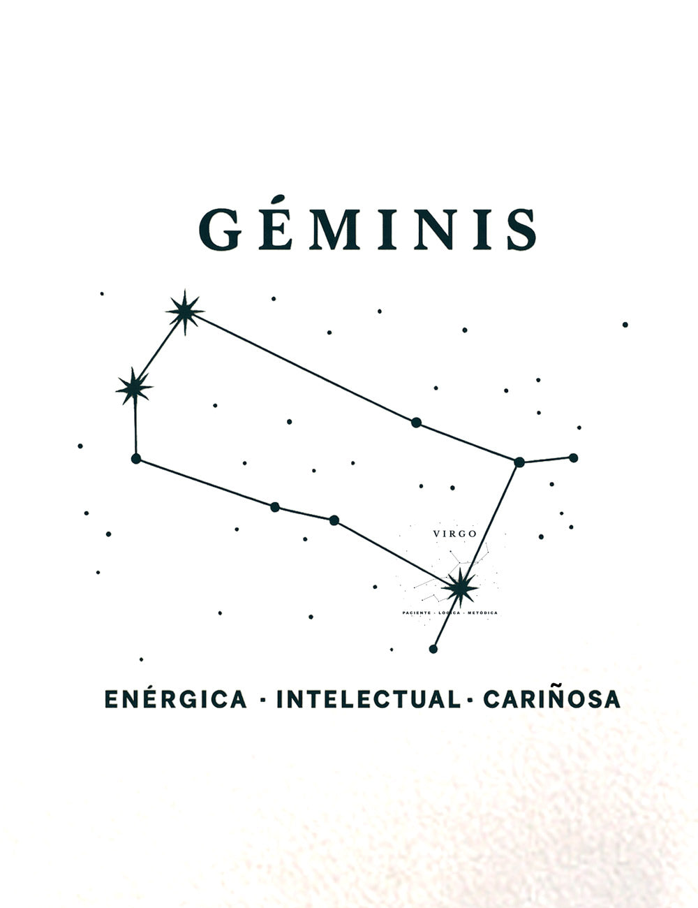 Camiseta Crop Géminis Clasic. L 561