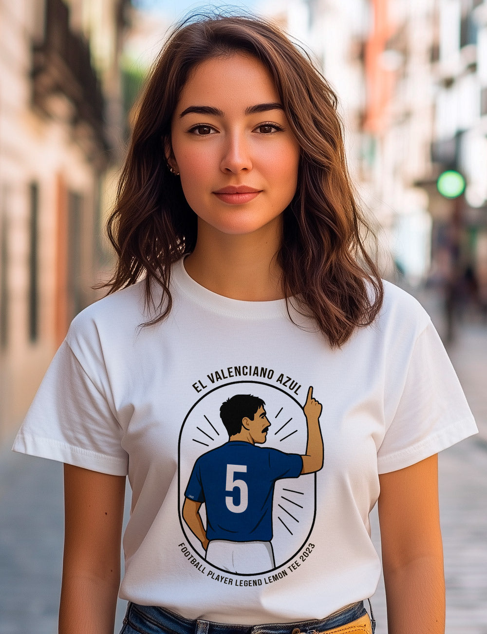 Camiseta El Valenciano azul 2023. Oviedo. L 643