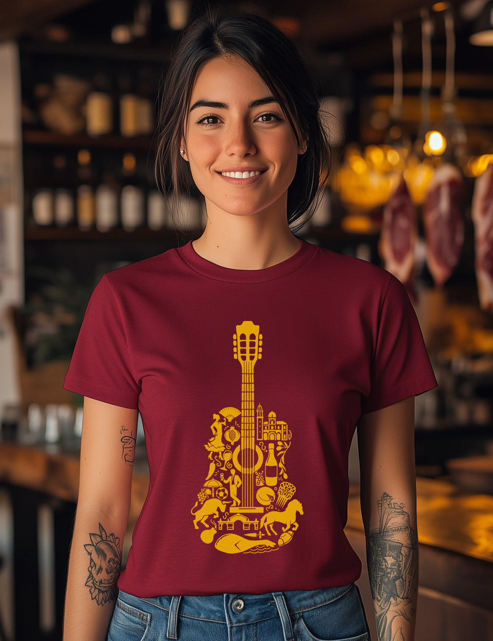 Camiseta Guitarra Española. L 126