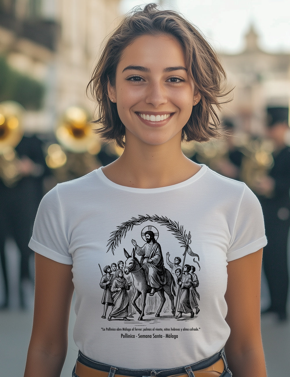 Camiseta Pollinica. Málaga. L 353