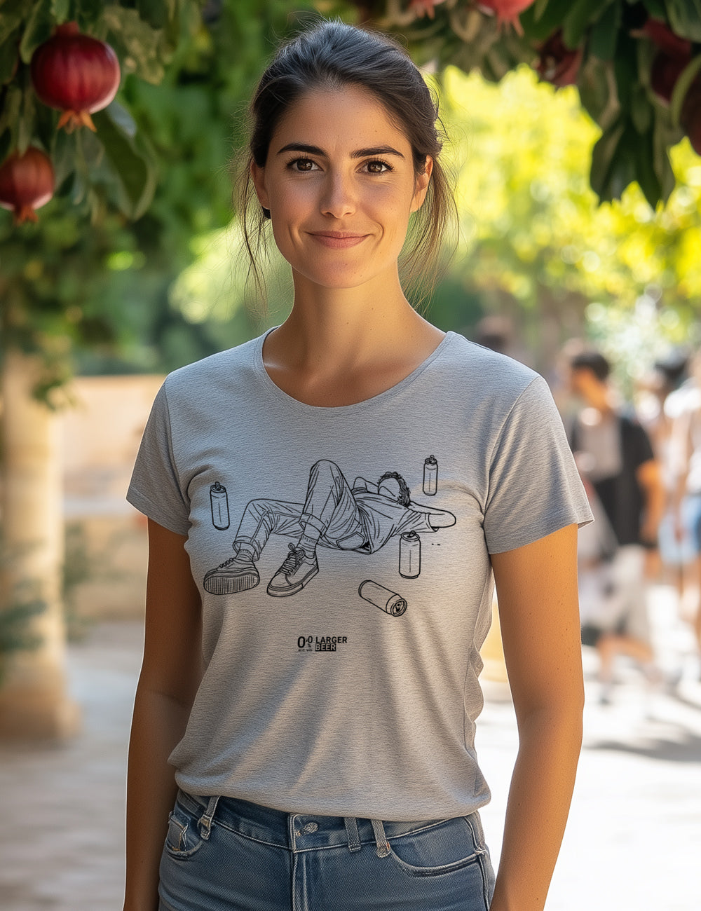 Camiseta 100% Larger Beer. L 92