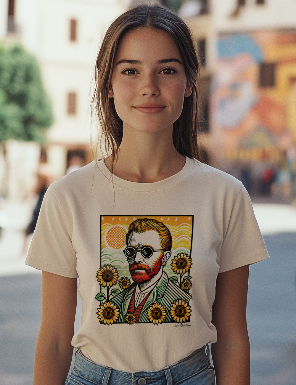 Camiseta Lemon Gogh Style. L 191