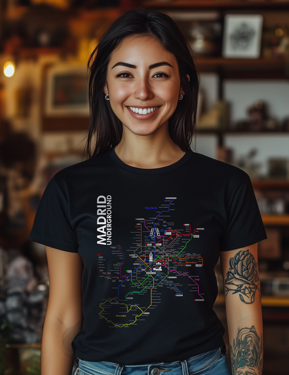 Camiseta Madrid Underground. L 172