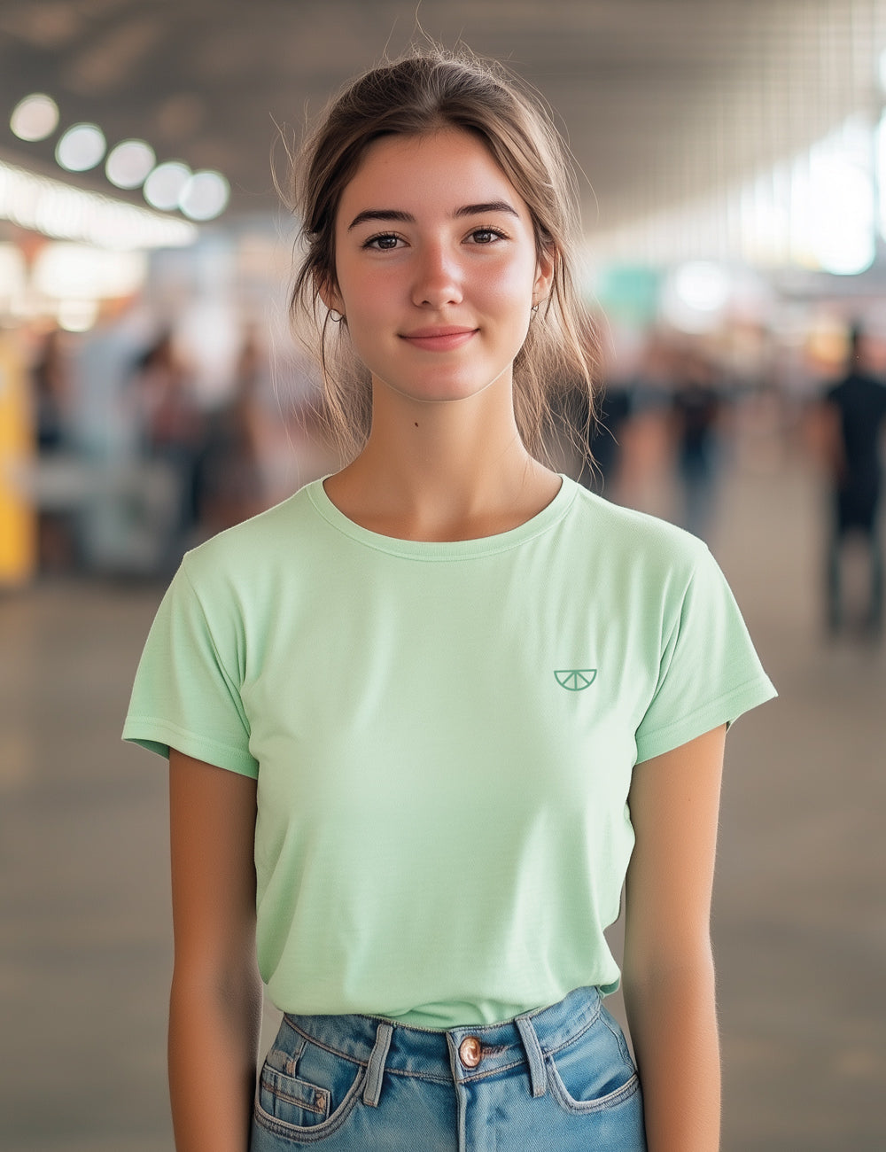 Camiseta Verde Mist. L 66