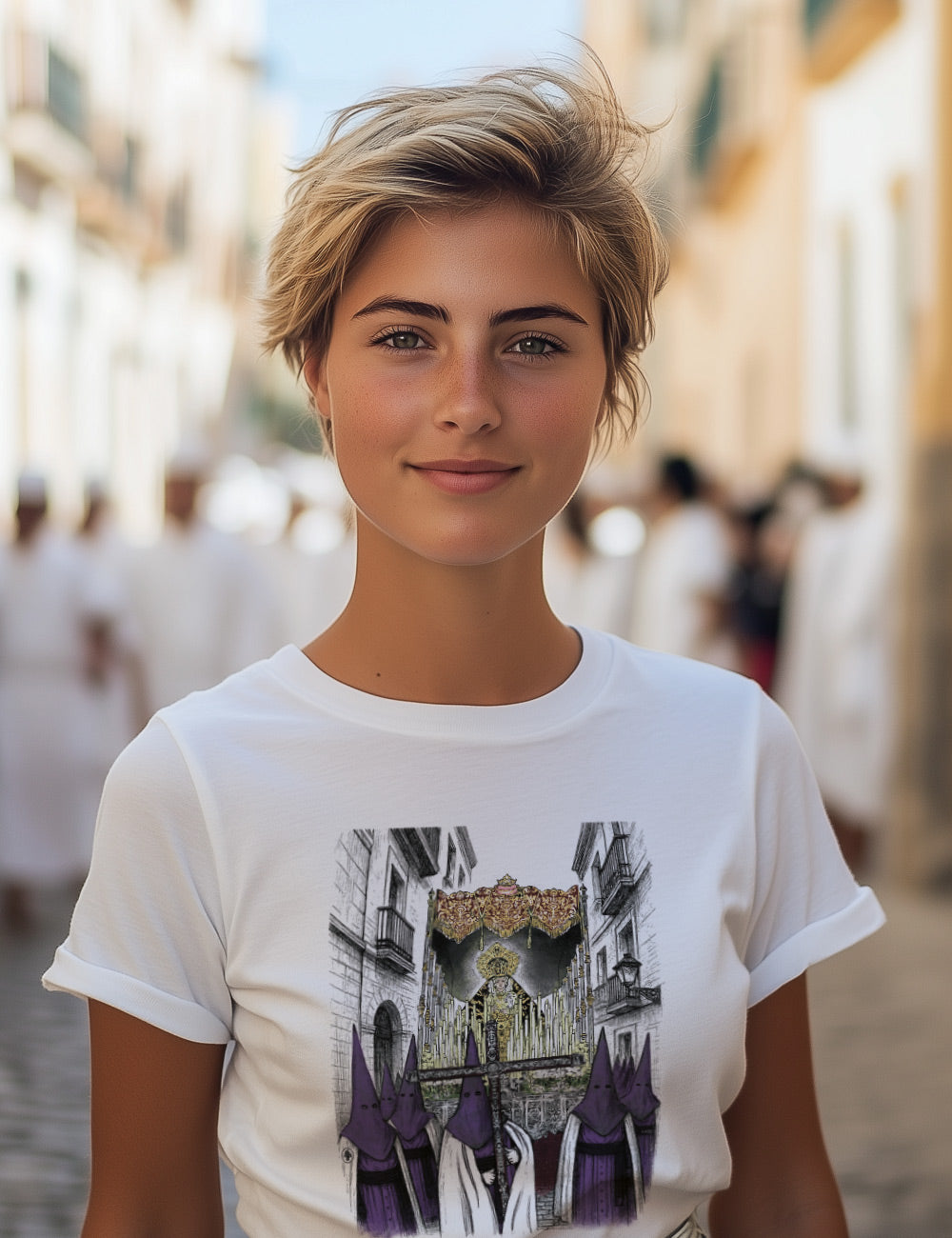 Camiseta Virgen de la Amargura Cádiz. L 435