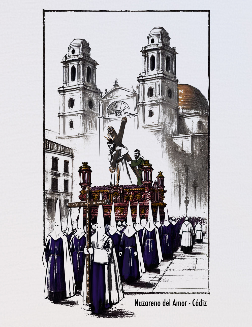 Camiseta Nazareno del Amor. Cádiz. L 380
