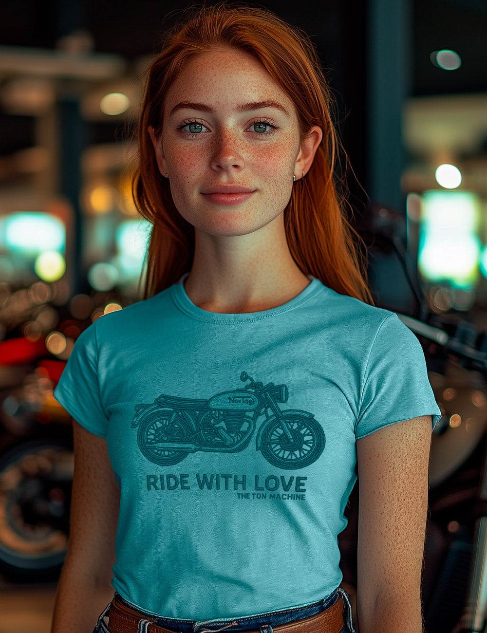 Camiseta Ride with love Norton. L 484