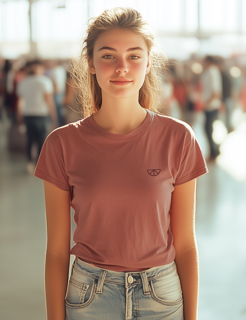 Camiseta Rojo Pálido. L 63