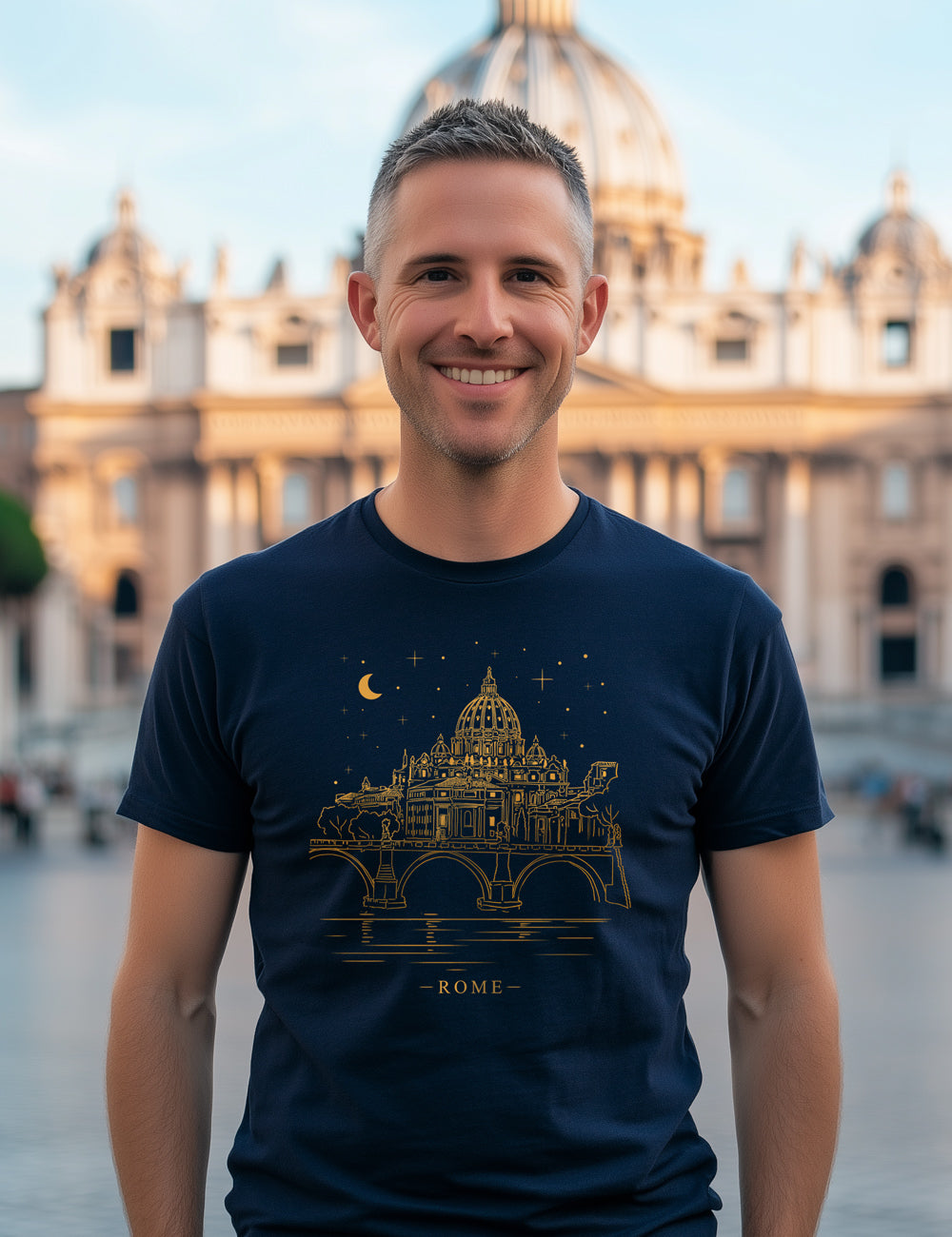 Camiseta Roma Skyline. L 208
