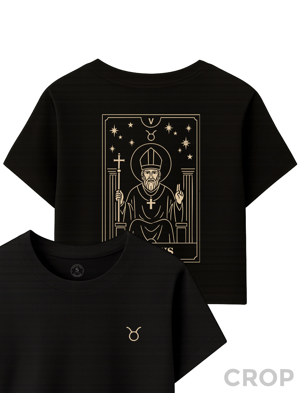 Camiseta Tauro Tarot Crop. L 581