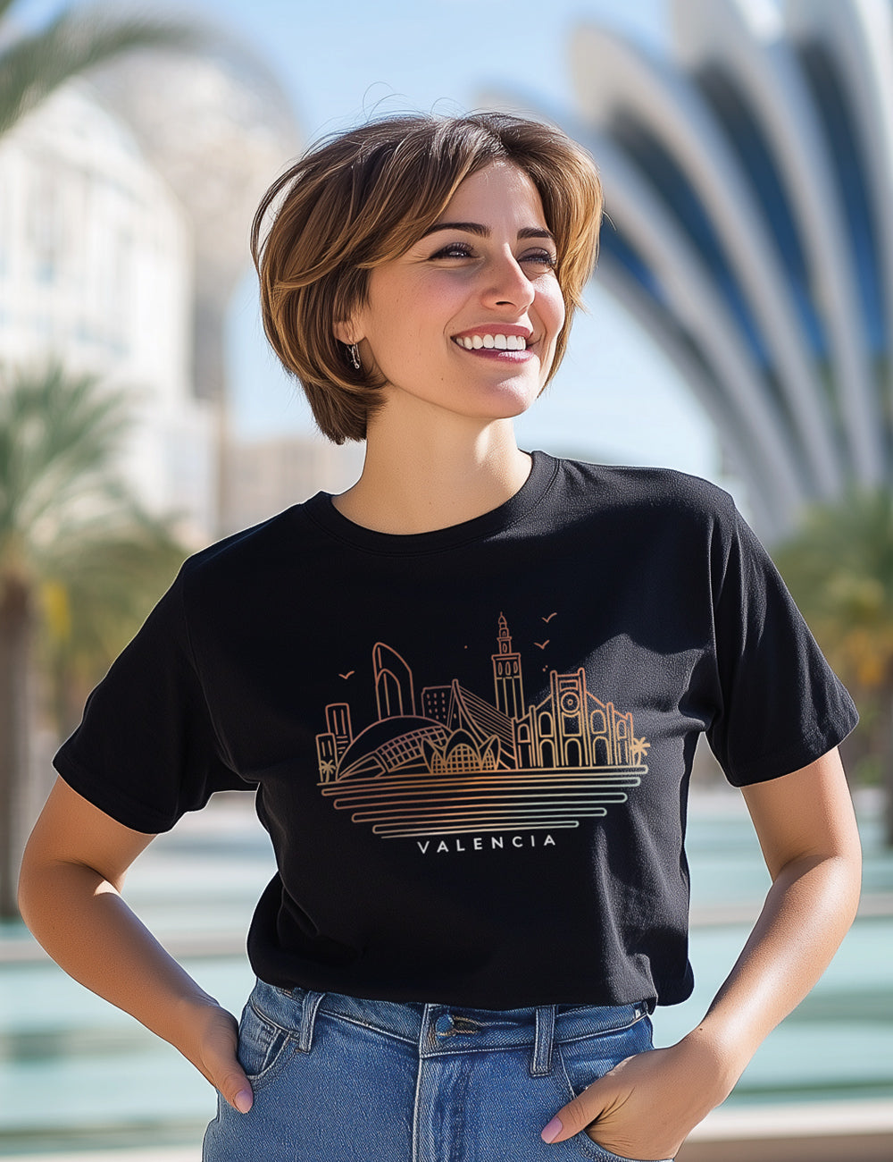 Camiseta Valencia Line art. L 58