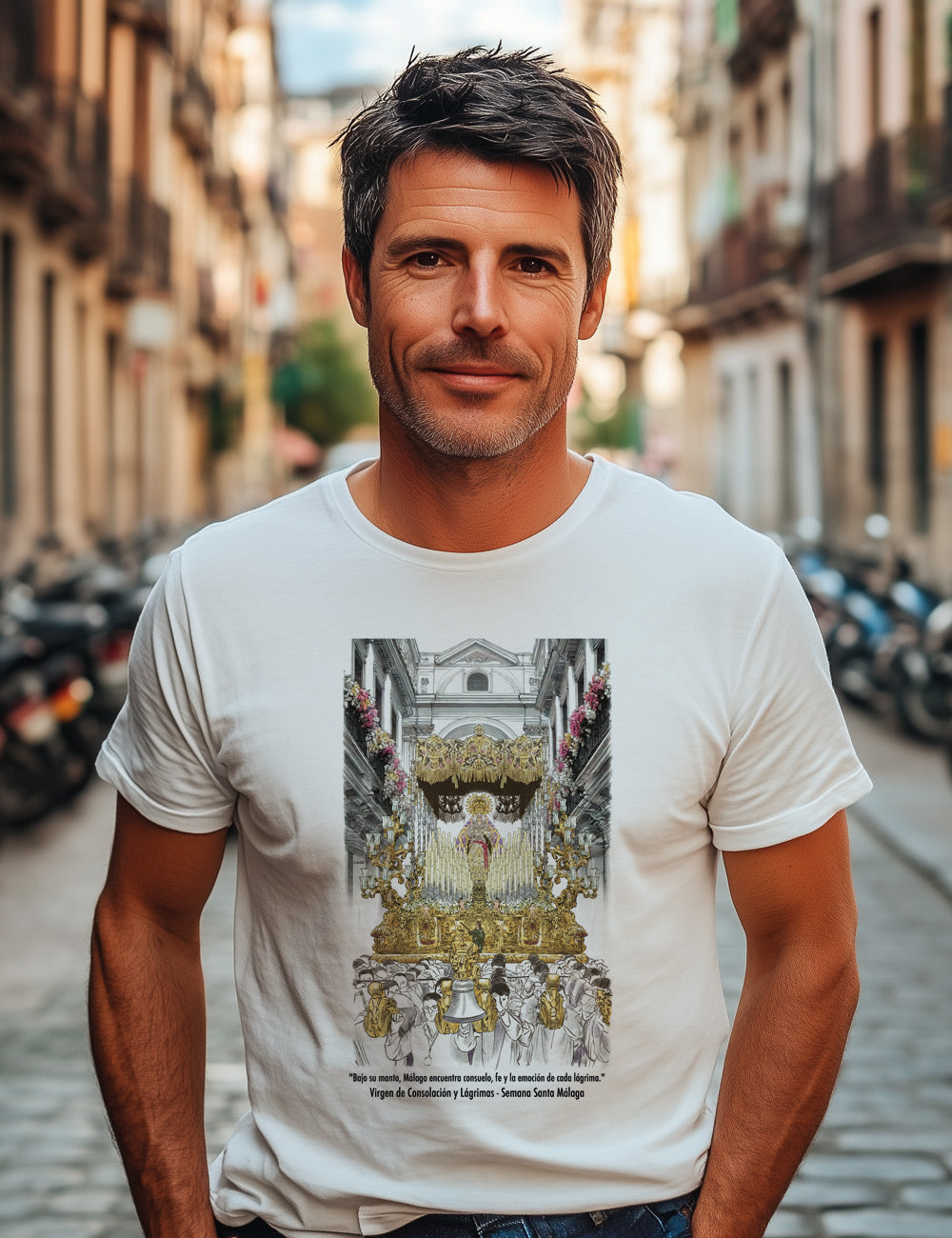 Camiseta Virgen de Consolación y Lágrimas. Málaga. L 446